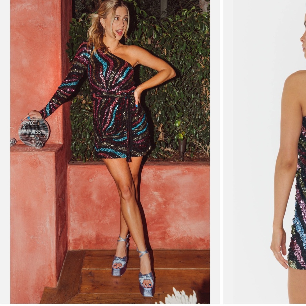 NWT shimmy mini dress show me your mumu